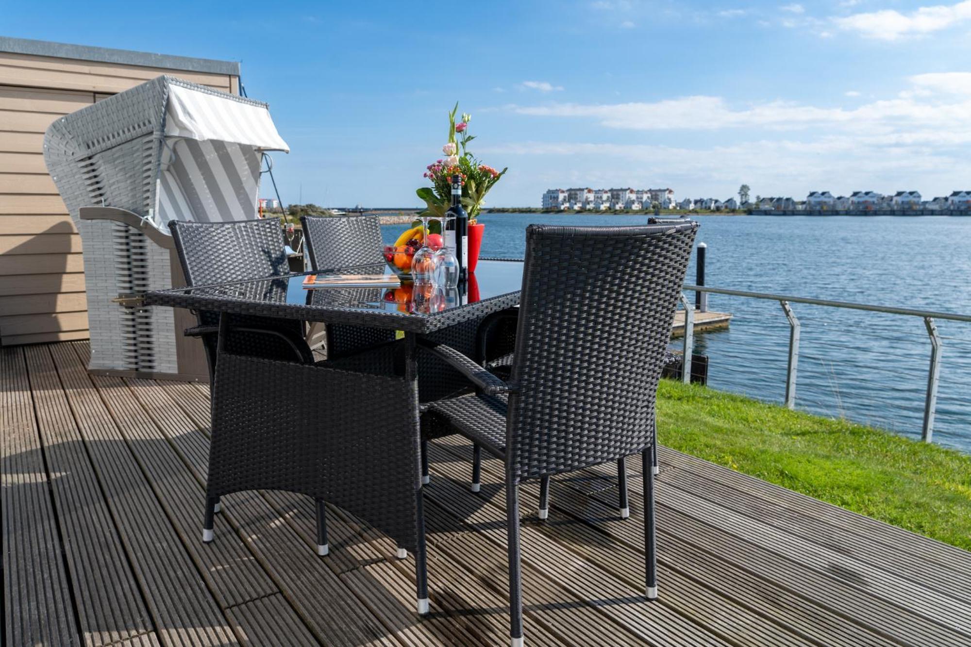 3-Zi-Fewo Brigantine 33 By Seeblick Ferien Oro, Wasserblick,Sauna Olpenitz Exteriör bild